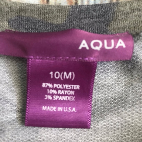 Aqua Girl Long Sleeve Camo Twist Front Top - Picture 7 of 7